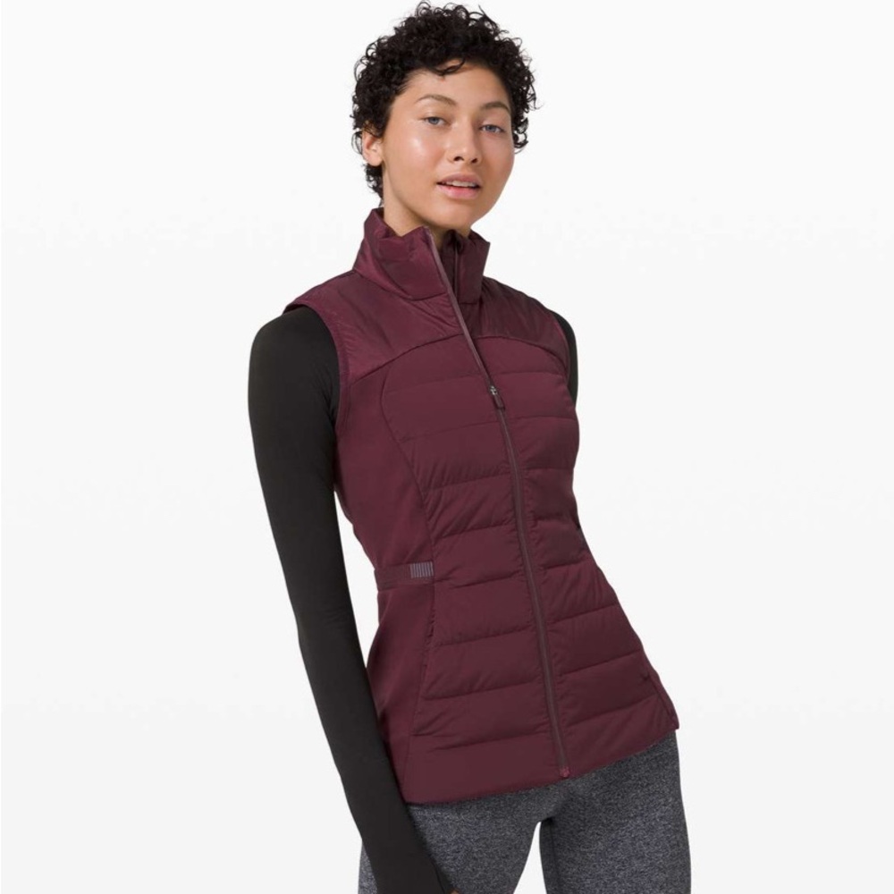 Lululemon Down for It All Vest Merlot Size 12